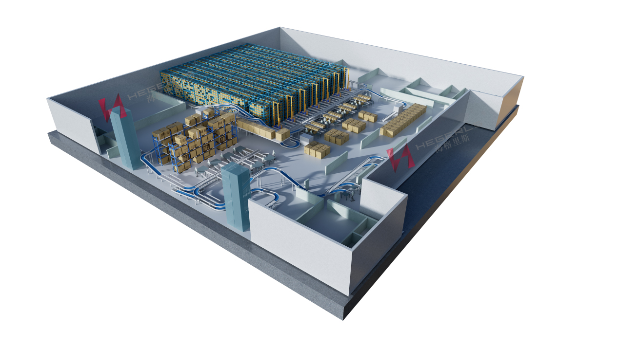Système d'entreposage intelligent avec robots IA et automatisation ASRS