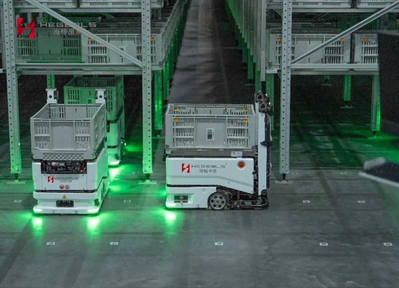 Robot d'entrep&ocirc;t grimpant