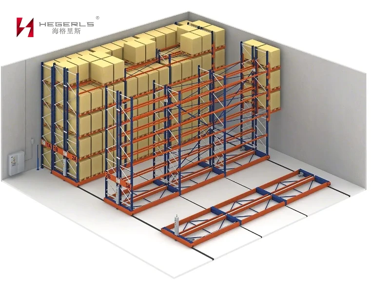 Syst&egrave;me de rayonnage mobile HEGERLS