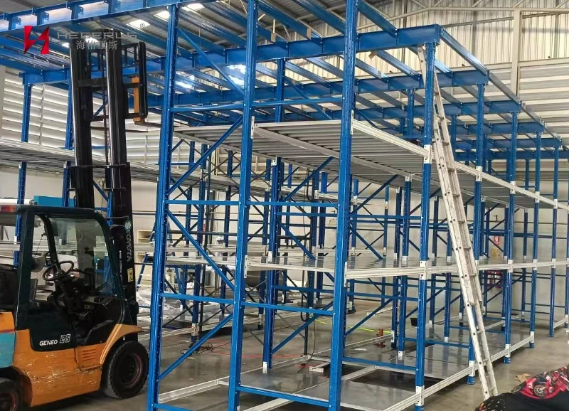 Syst&egrave;me de rayonnage mezzanine HEGERLS