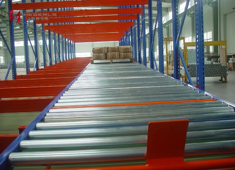 Syst&egrave;me de rayonnage &agrave; gravit&eacute; HEGERLS