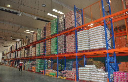 Solution de stockage en entrepôt pour aliments et boissons